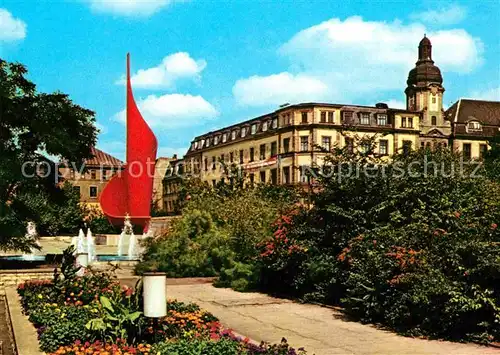 AK / Ansichtskarte Halle Saale Fahnenmonument Flamme der Revolution Kat. Halle