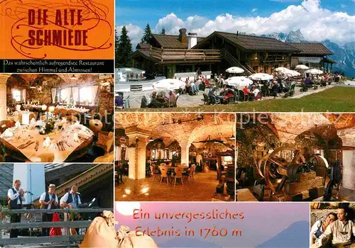 AK / Ansichtskarte Leogang Alte Schmiede Bergrestaurant am Asitz Kat. Leogang