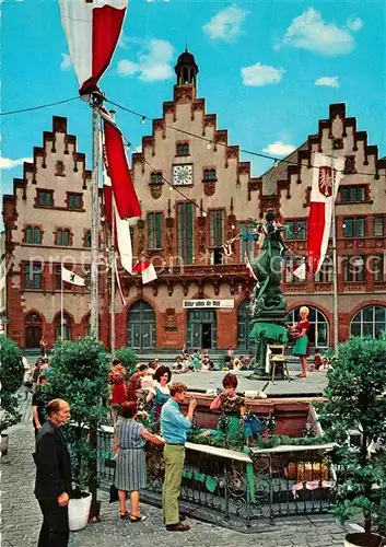 AK / Ansichtskarte Frankfurt Main Historischer Weinausschank Gerechtigkeitsbrunnen vor dem Roemer Kat. Frankfurt am Main