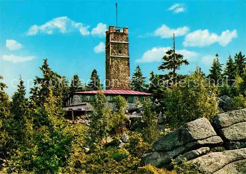 AK / Ansichtskarte Ochsenkopf Asenturm im Fichtelgebirge Kat. Spiegelau