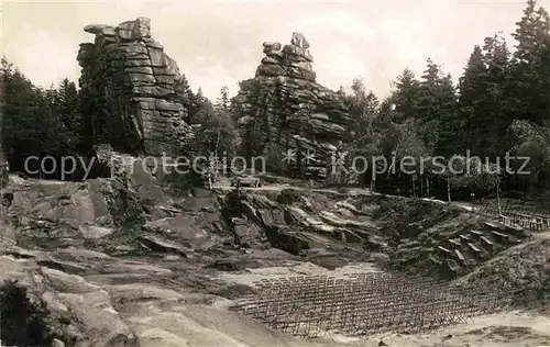 AK / Ansichtskarte Ehrenfriedersdorf Erzgebirge Landschaftsbuehne Naturtheater Greifensteinberghaus Kat. Ehrenfriedersdorf