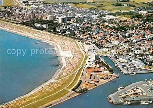 AK / Ansichtskarte Buesum Nordseebad Fliegeraufnahme Kat. Buesum