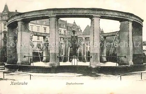 AK / Ansichtskarte Karlsruhe Baden Stephanbrunnen