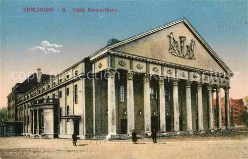 AK / Ansichtskarte Karlsruhe Baden Staedtisches Konzerthaus