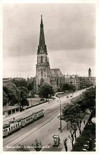 AK / Ansichtskarte Karlsruhe Baden Bernharduskirche