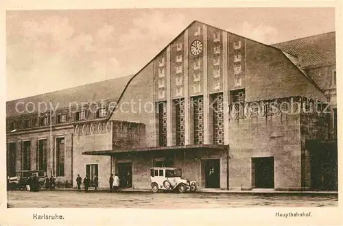 AK / Ansichtskarte Karlsruhe Baden Hauptbahnhof