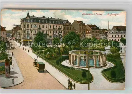 AK / Ansichtskarte Karlsruhe Baden Stefansplatz