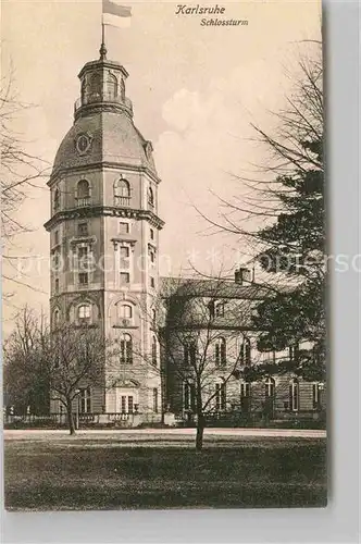 AK / Ansichtskarte Karlsruhe Baden Schlossturm