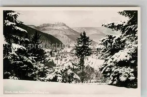 AK / Ansichtskarte Urach Bad Blick vom Sanatorium Hochberg Winter Kat. Bad Urach