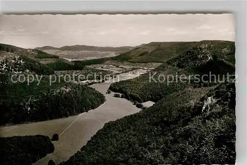 AK / Ansichtskarte Wuertingen Panorama Blick von Rutschenfelsen ins Ermstal Kat. St. Johann