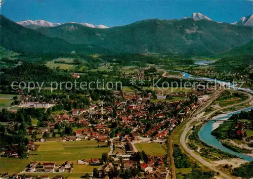 AK / Ansichtskarte Lenggries Fliegeraufnahme im Isarwinkel Kat. Lenggries