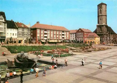 AK / Ansichtskarte Jena Thueringen Platz der Kosmonauten mit Kirche