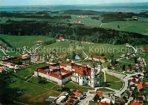 AK / Ansichtskarte Ottobeuren Fliegeraufnahme Basilika Benediktinerabtei Kat. Ottobeuren