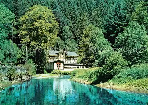 AK / Ansichtskarte Bad Schandau Hotel und Gaststaette Lichtenhainer Wasserfall Kat. Bad Schandau