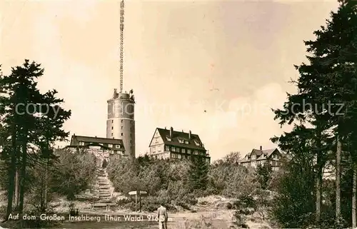 AK / Ansichtskarte Grosser Inselsberg Berghotel Sendeturm Kat. Brotterode