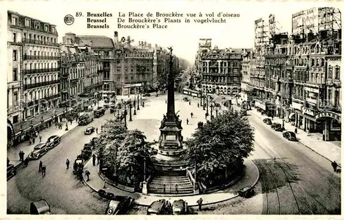 AK / Ansichtskarte Bruxelles Bruessel Place de Brouckere vue a vol d oiseau Monument Kat. 