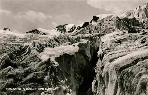 AK / Ansichtskarte Aosta Crepacci del Ghiacciaio Gran Paradiso Kat. Aosta