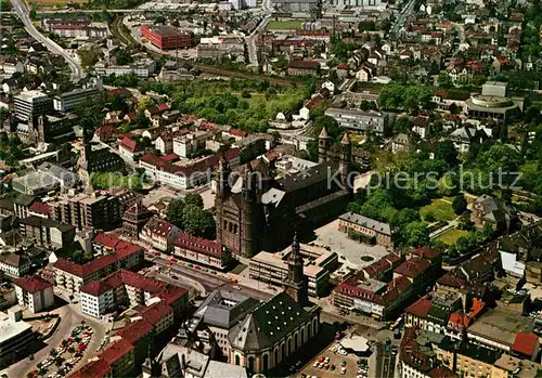 AK / Ansichtskarte Worms Rhein Fliegeraufnahme Dom Kat. Worms