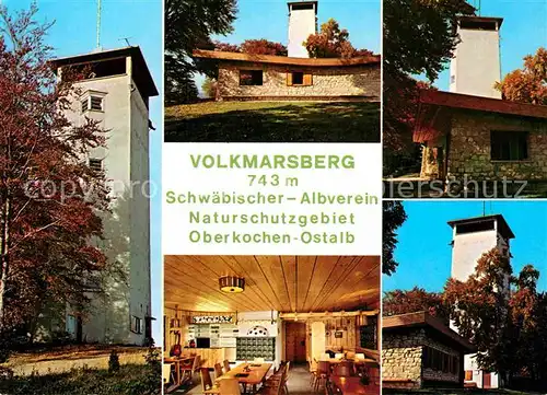 AK / Ansichtskarte Oberkochen Volkmarsberg Turm und Schutzhuette Kat. Oberkochen