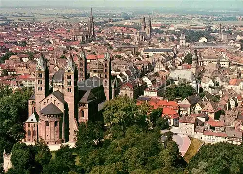 AK / Ansichtskarte Speyer Rhein Fliegeraufnahme Kaiserdom  Kat. Speyer