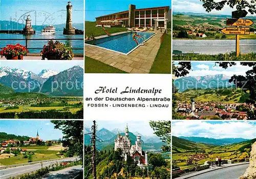 AK / Ansichtskarte Lindenberg Allgaeu Hotel Lindenalpe Lindau Weiler Oberstdorf Immenstadt Oberstaufen Schloss Neuschwanstein Hindelang Kat. Lindenberg i.Allgaeu