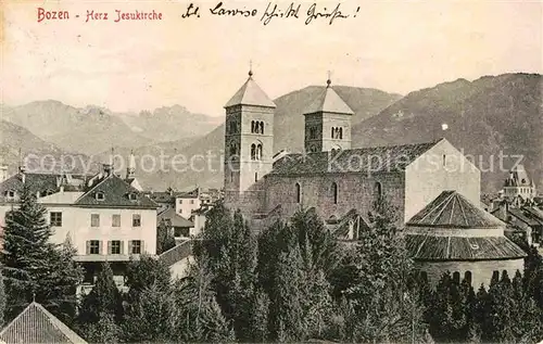 AK / Ansichtskarte Bozen Suedtirol Chiesa Herz Jesu Kirche Kat. Bozen Suedtirol