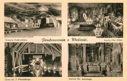 AK / Ansichtskarte Wieliczka Wielicki Kleinpolen Komora Sienkiewicza Kaplica Grota Kat. Polen