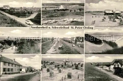 AK / Ansichtskarte Peter Ording St Kinderheim Bruecke Arche Noa Strand  Kat. Sankt Peter Ording