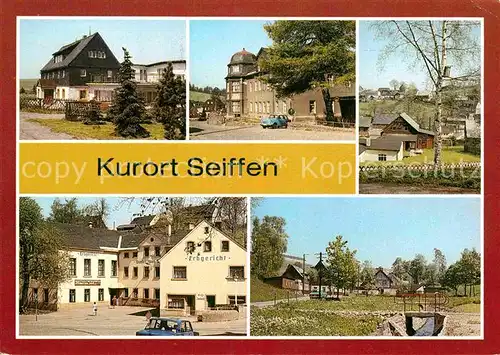 AK / Ansichtskarte Seiffen Erzgebirge Spielzeugmuseum Ferienheim Dachsbaude Restaurant Buntes Haus  Kat. Kurort Seiffen Erzgebirge