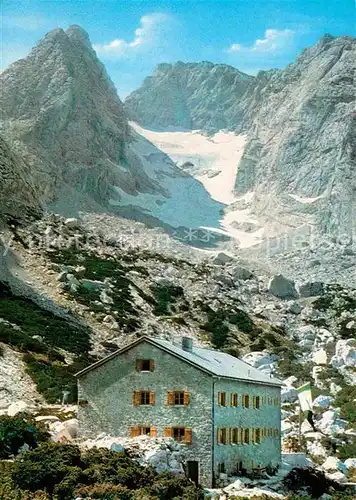 AK / Ansichtskarte Blaueishuette Blauelsspitze Hochkalter Blaueisgletscher  Kat. Hochkalter Ramsau