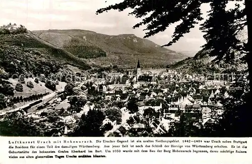 AK / Ansichtskarte Urach Bad Panorama  Kat. Bad Urach