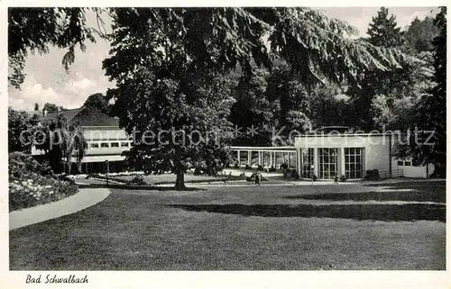 AK / Ansichtskarte Schwalbach Bad Kurhaus Kurgarten Kat. Bad Schwalbach