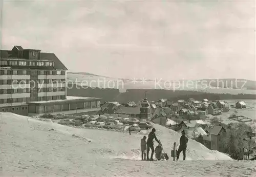 AK / Ansichtskarte Schnett Wintersport Hotel Kat. Masserberg Thueringer Wald