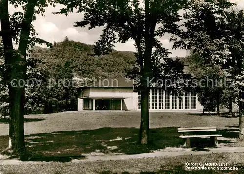 AK / Ansichtskarte Gemuend Eifel Parkpartie Stadthalle Kat. Schleiden