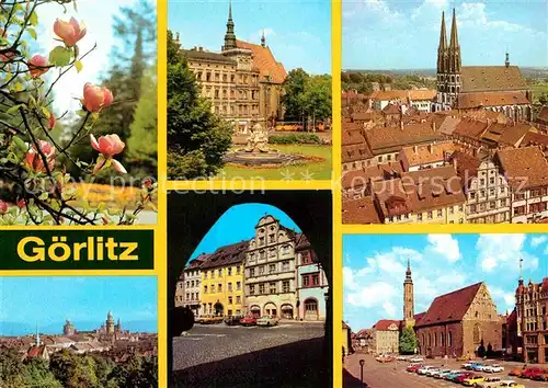 AK / Ansichtskarte Goerlitz Sachsen Fliegeraufnahme Platz der Befreiung Untermarkt Leninplatz Kat. Goerlitz