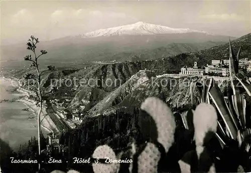 AK / Ansichtskarte Taormina Sizilien Hotel S. Domenico uns Etna Kat. 