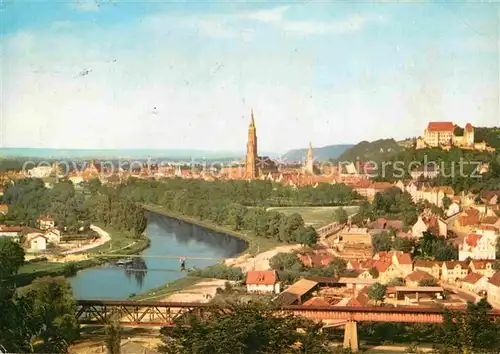 AK / Ansichtskarte Landshut Isar Blick vom Klausenberg  Kat. Landshut