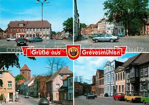 AK / Ansichtskarte Grevesmuehlen Markt Grosse Seestrasse August Bebel Strasse Kat. Grevesmuehlen