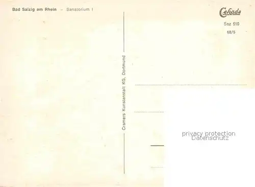 AK / Ansichtskarte Bad Salzig Sanatorium I  Kat. Boppard