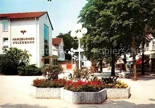 AK / Ansichtskarte Bad Harzburg Fussgaengerzone Harzburger Volksbank Kat. Bad Harzburg