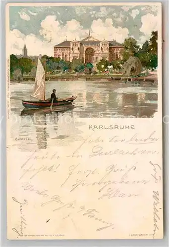 AK / Ansichtskarte Karlsruhe Baden Schloss