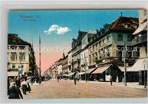 AK / Ansichtskarte Karlsruhe Baden Kaiserstrasse