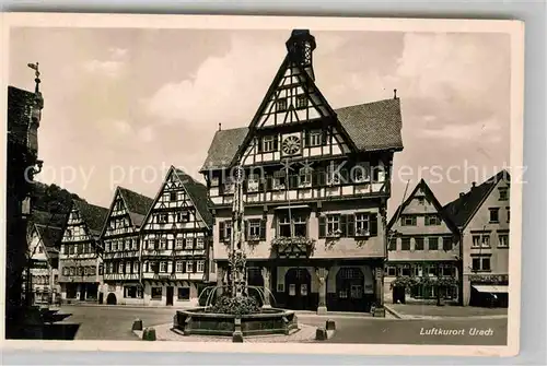 AK / Ansichtskarte Bad Urach Marktbrunnen  Kat. Bad Urach