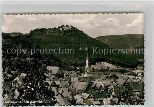 AK / Ansichtskarte Bad Urach Panorama mit Ruine Hohenurach  Kat. Bad Urach