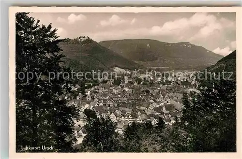 AK / Ansichtskarte Bad Urach Gesamtansicht mit Ruine Hohenurach  Kat. Bad Urach