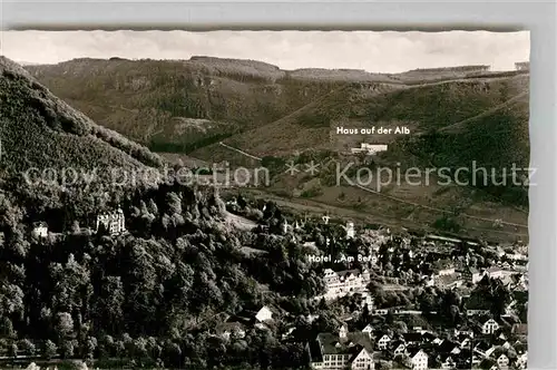 AK / Ansichtskarte Bad Urach Panorama Haus auf der Alb Hotel am Berg Kat. Bad Urach