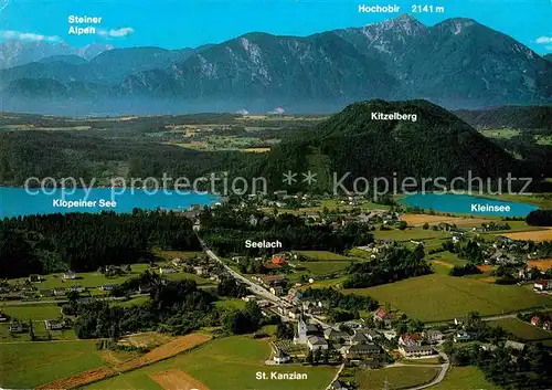 AK / Ansichtskarte St Kanzian Klopeiner See Fliegeraufnahme Kat. St. Kanzian am Klopeiner See