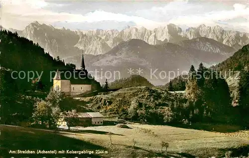 AK / Ansichtskarte Achental Kaisergebirge Streichen Kapelle Kat. Oesterreich