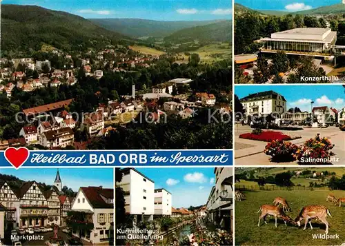 AK / Ansichtskarte Orb Bad Salinenplatz Marktplatz Kurmittelhaus Kat. Bad Orb