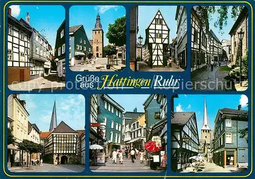 AK / Ansichtskarte Hattingen Ruhr Fachwerkhaeuser Stadtansichten Kat. Hattingen